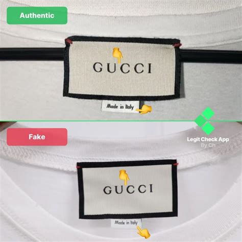 fake gucci outfits|authentic gucci clothing tags.